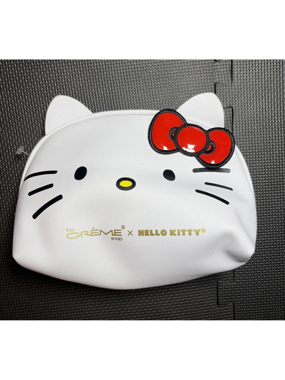 The Crème Shop x Hello Kitty Makeup Bag White Black Pink Exclusive Bag Clutch